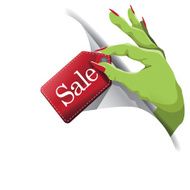 Halloween sale page curl background