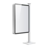 Realistic light box template on white background N5