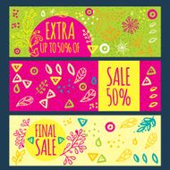 Sale banner hand drawn N2