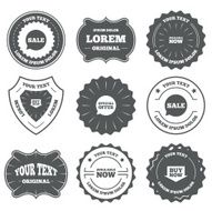 Sale icons Special offer speech bubbles symbols N19