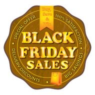 Black Friday Sales rubber label stamp N2