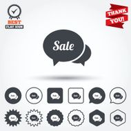Speech bubble Sale icon Special offer symbol N2