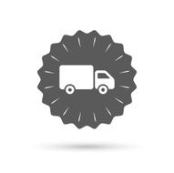 Delivery truck sign icon Cargo van symbol N3