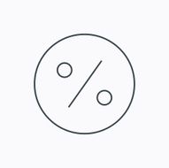 Discount percent icon Sale sign N13