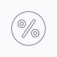 Discount percent icon Sale sign N14