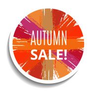 Vector Sale Tag from Brush Strokes