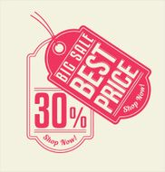 Discount tag 30