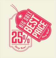 Discount tag 25