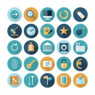 Flat design icons for business and finance N8