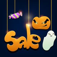 Haloween sale banner for design