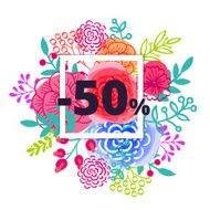 Sale poster with percent discount N11