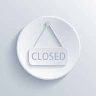 Vector modern light circle icon with shadow N7