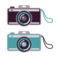 Camera icons flat icon design trend