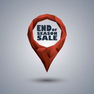 End of season sale banner Seasonal clearance promotion Discounts and