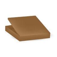Brown packaging box with open lid