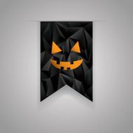 Halloween sale background Holiday sales ribbon Discounts promotional element N2