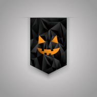 Halloween sale background Holiday sales ribbon Discounts promotional element N4