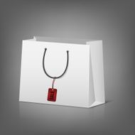 Blank paper shopping bags with sale tag N3