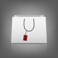 Blank paper shopping bags with sale tag N4