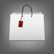 Blank paper shopping bags with sale tag N5