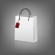 Blank paper shopping bags with sale tag N6