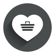 Love Shopping Cart sign icon Online buying N4