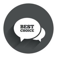Speech bubble best choice icon Special offer N3