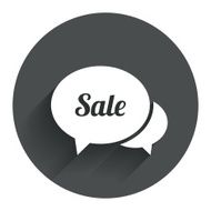 Speech bubble Sale icon Special offer symbol N3