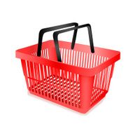 Shopping basket - isolated on white background