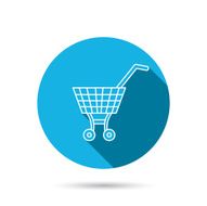 Shopping cart icon Market buying sign N16