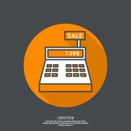Abstract background with the cash register