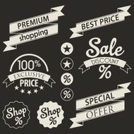 Retail labels collection