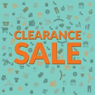 Clearance Sale Vector Typography