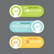 Vector gift voucher coupon template design paper label frame N7