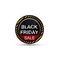 Black friday sale round icon