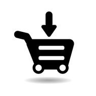 Add to cart icon vector illustration eps10 on white background