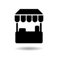 Mall Stand icon vector illustration eps10 on white background