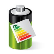 Battery with energy performance certificate
