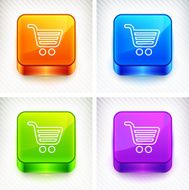 Computer Options Shopping Cart on Color Square Buttons