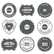 Sale icons Special offer speech bubbles symbols N23