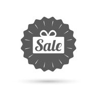 Sale gift sign icon Special offer symbol