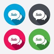 Speech bubble Sale icon Special offer symbol N4