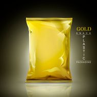 gold snack plastic packaging