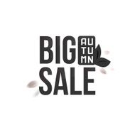 Autumn typograpty big sale concept