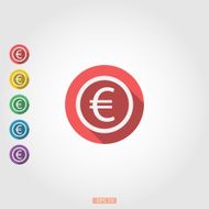 Around icon euro sign