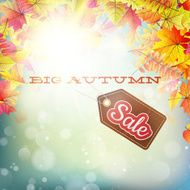 Autumn sales banner EPS 10