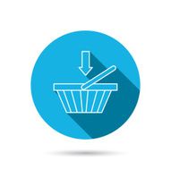 Shopping cart icon Online buying sign N9