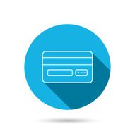 Credit card icon Shopping sign N5