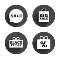 Sale speech bubble icon Black friday symbol N21