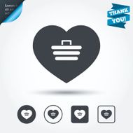 Love Shopping Cart sign icon Online buying N6